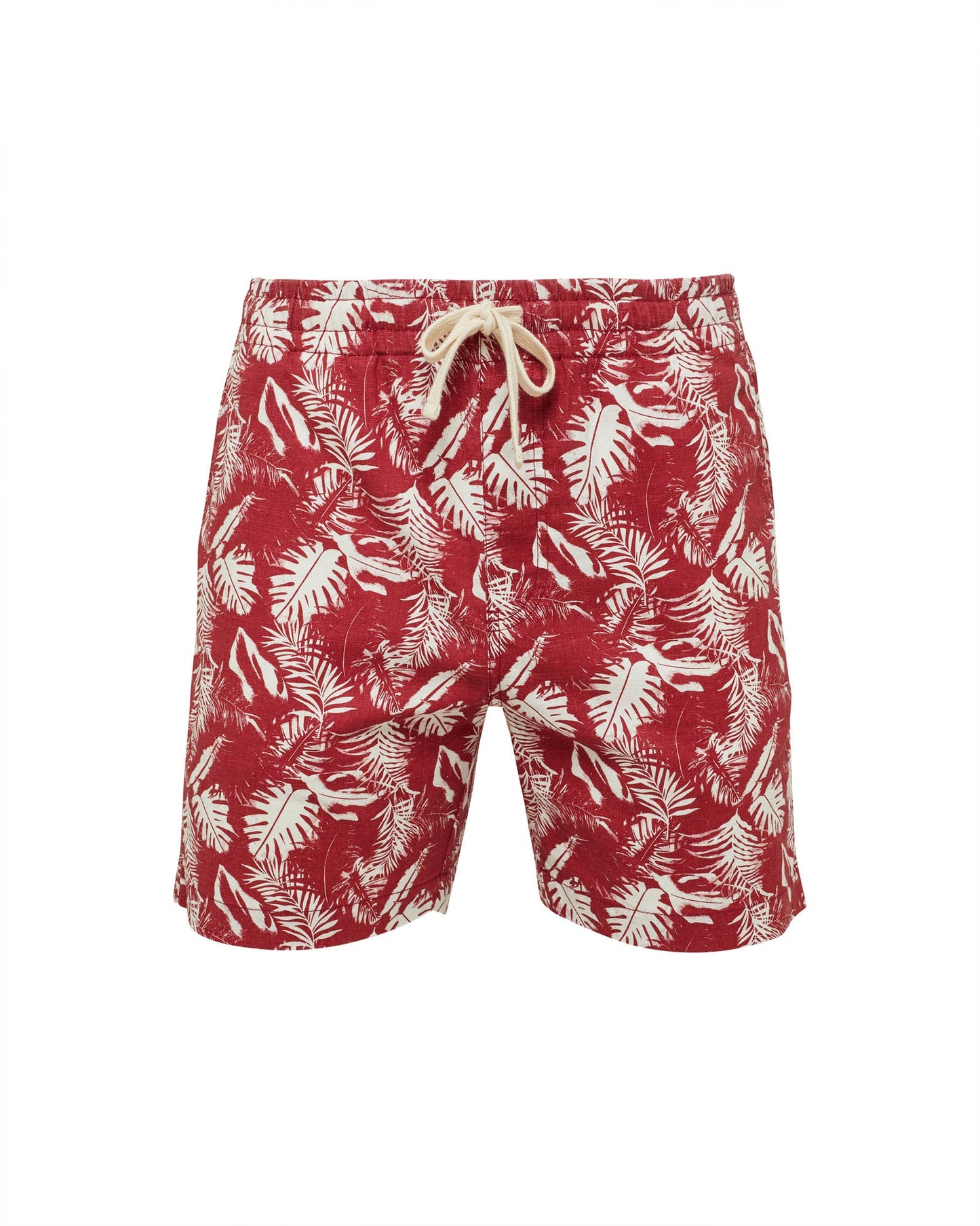 Toby Palm Tree Linen Cotton Shorts