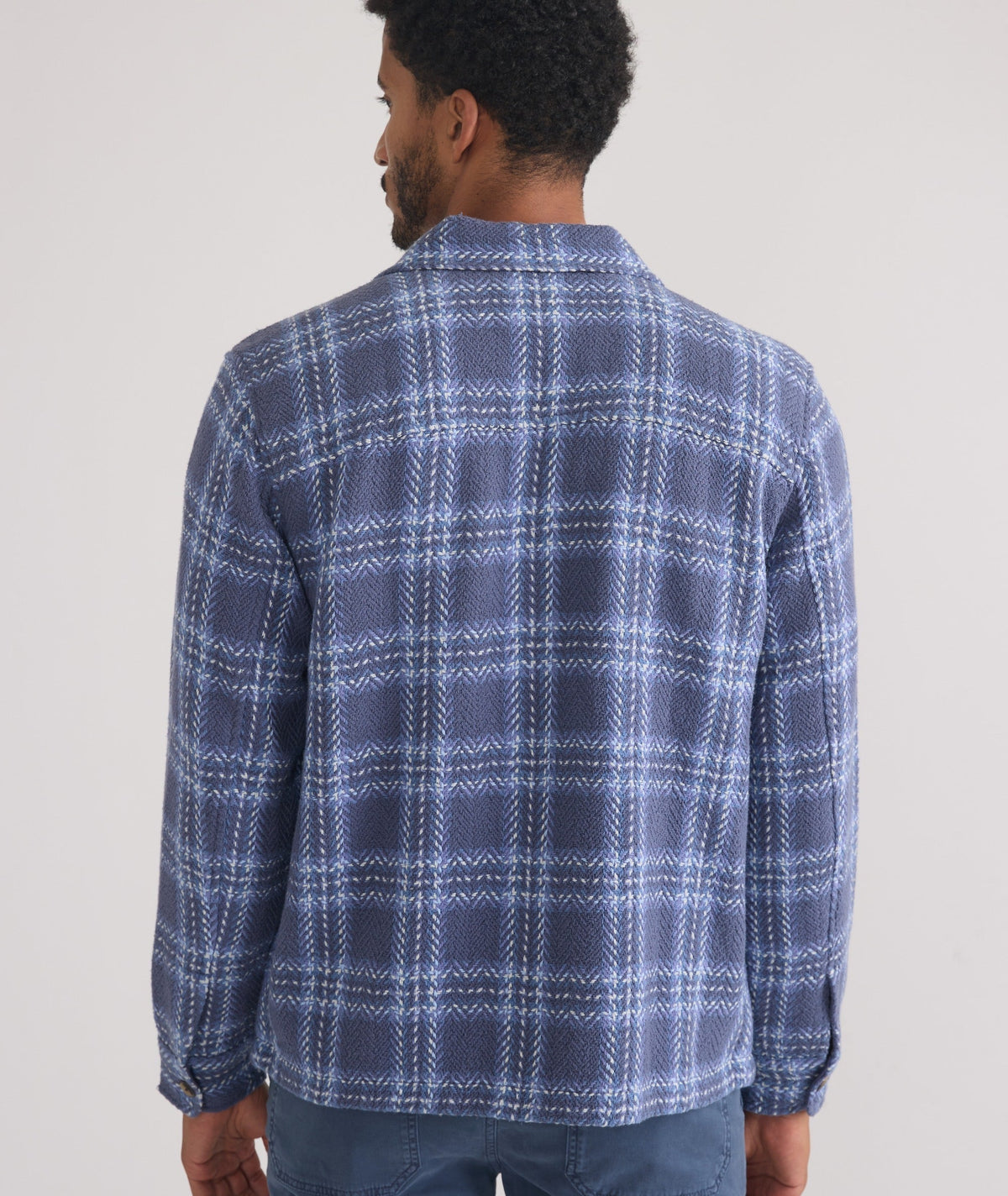 Textured Herringbone Overshirt