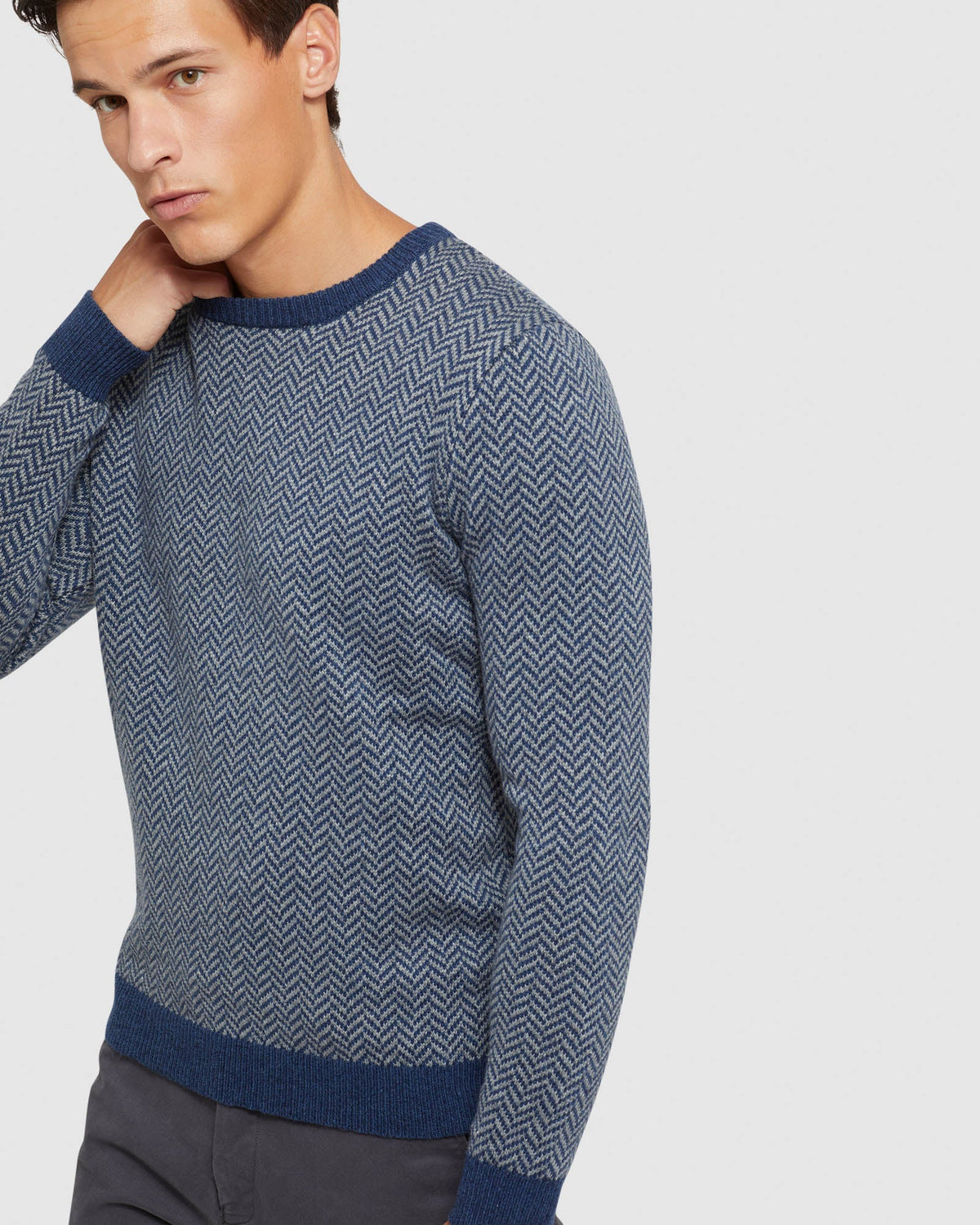 Tully Wool Blend Herringbone Knit