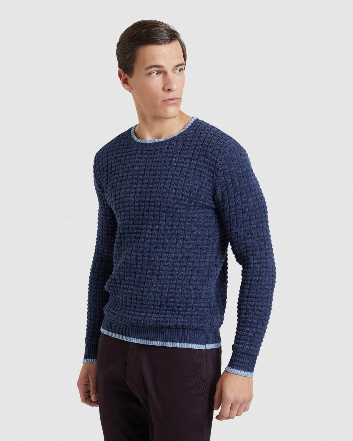 Tommy Waffle Crew Neck Knit