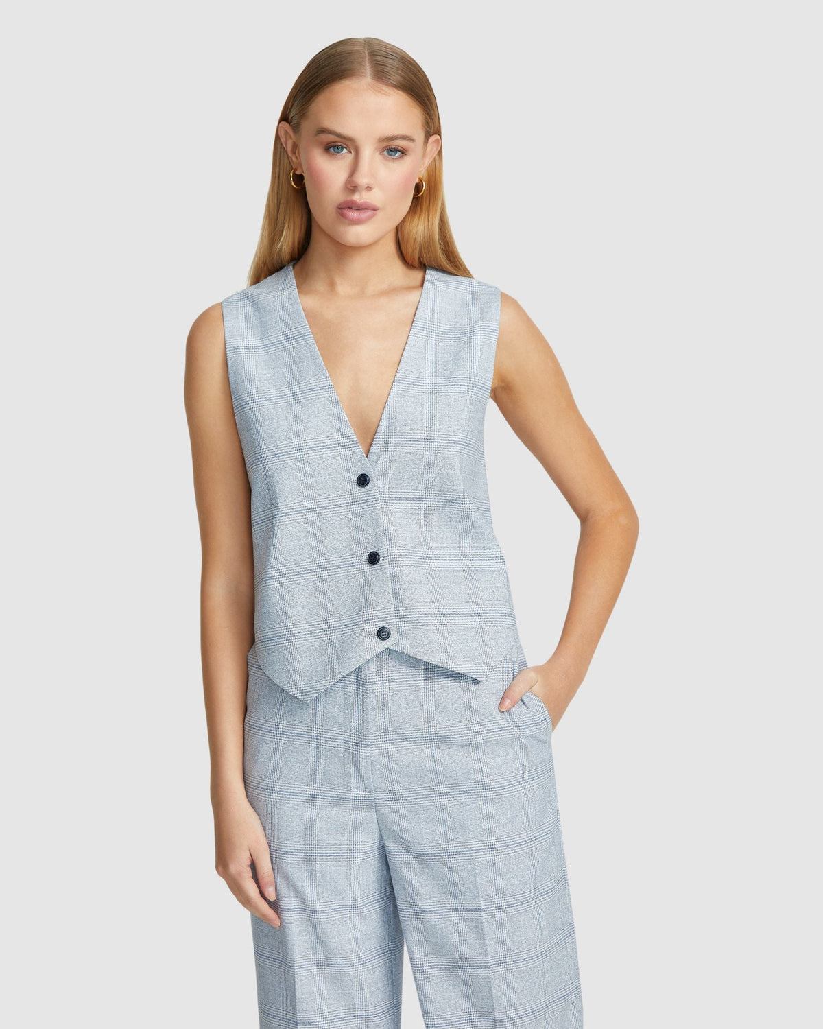 Vienna Eco Checked Suit Waistcoat