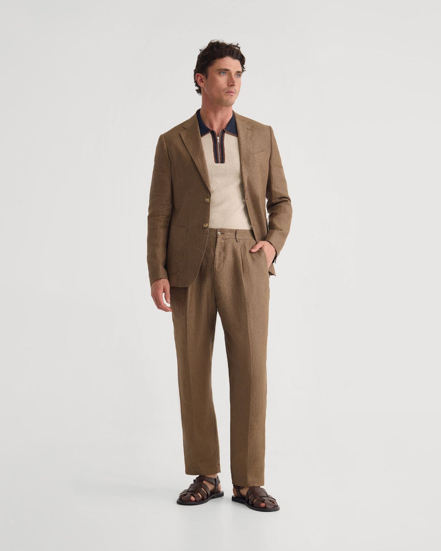 Wrdswrth Linen Patch Pocket Blazer