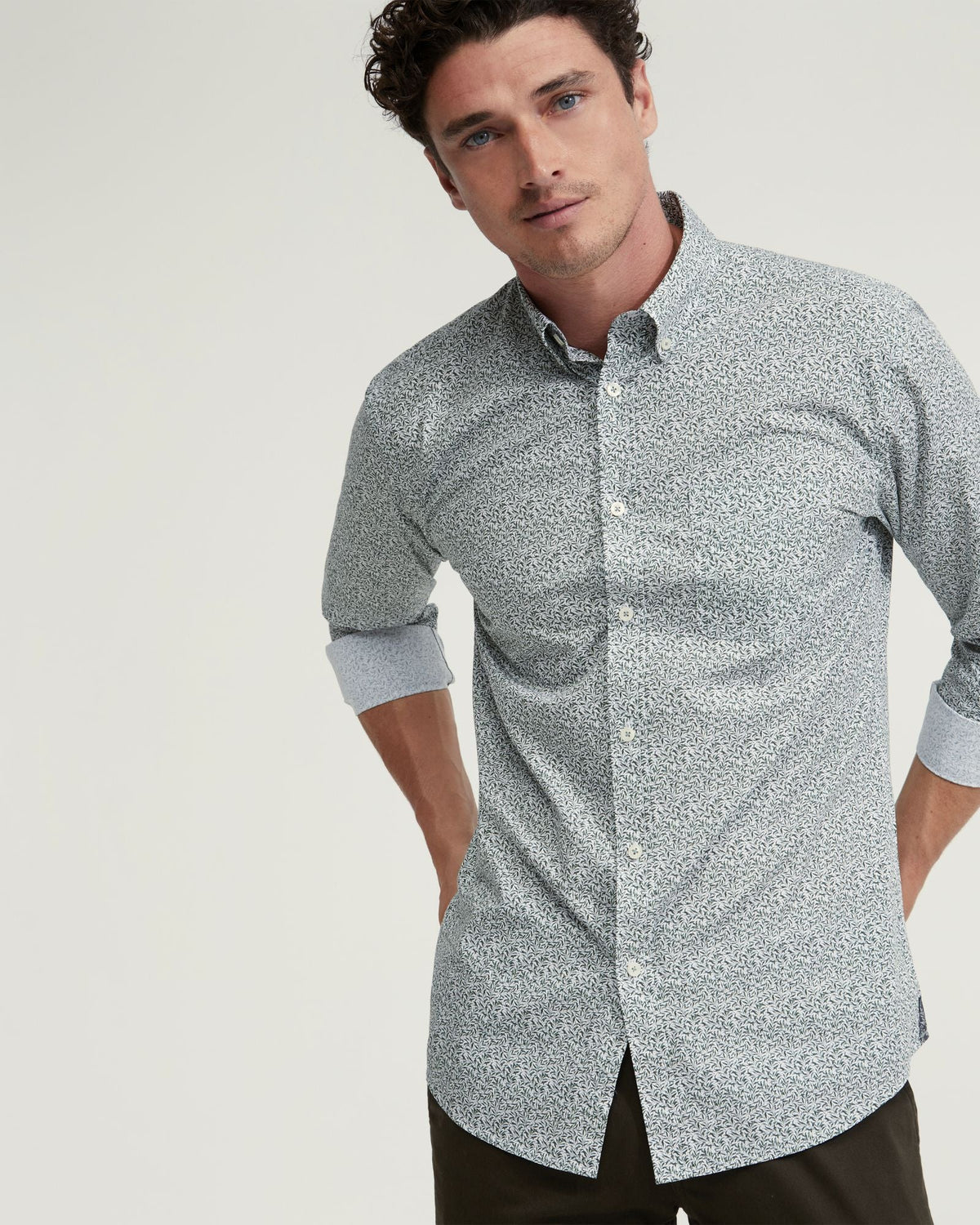 Uxbridge Printed Cotton Shirt