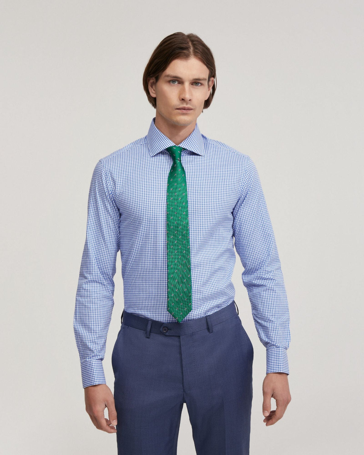 Trafalgar French Cuff Check Shirt