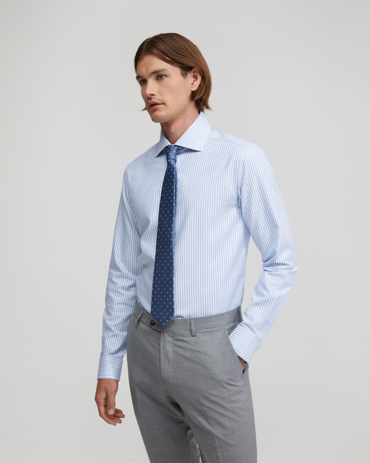 Trafalgar Cotton Striped Shirt