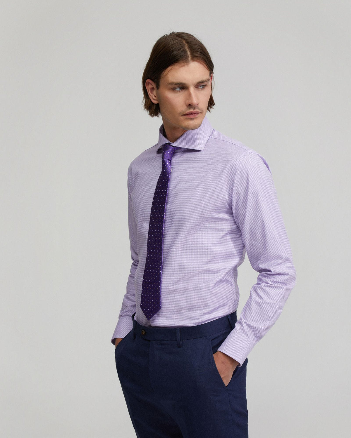 Trafalgar Cotton Stretch Dob Shirt