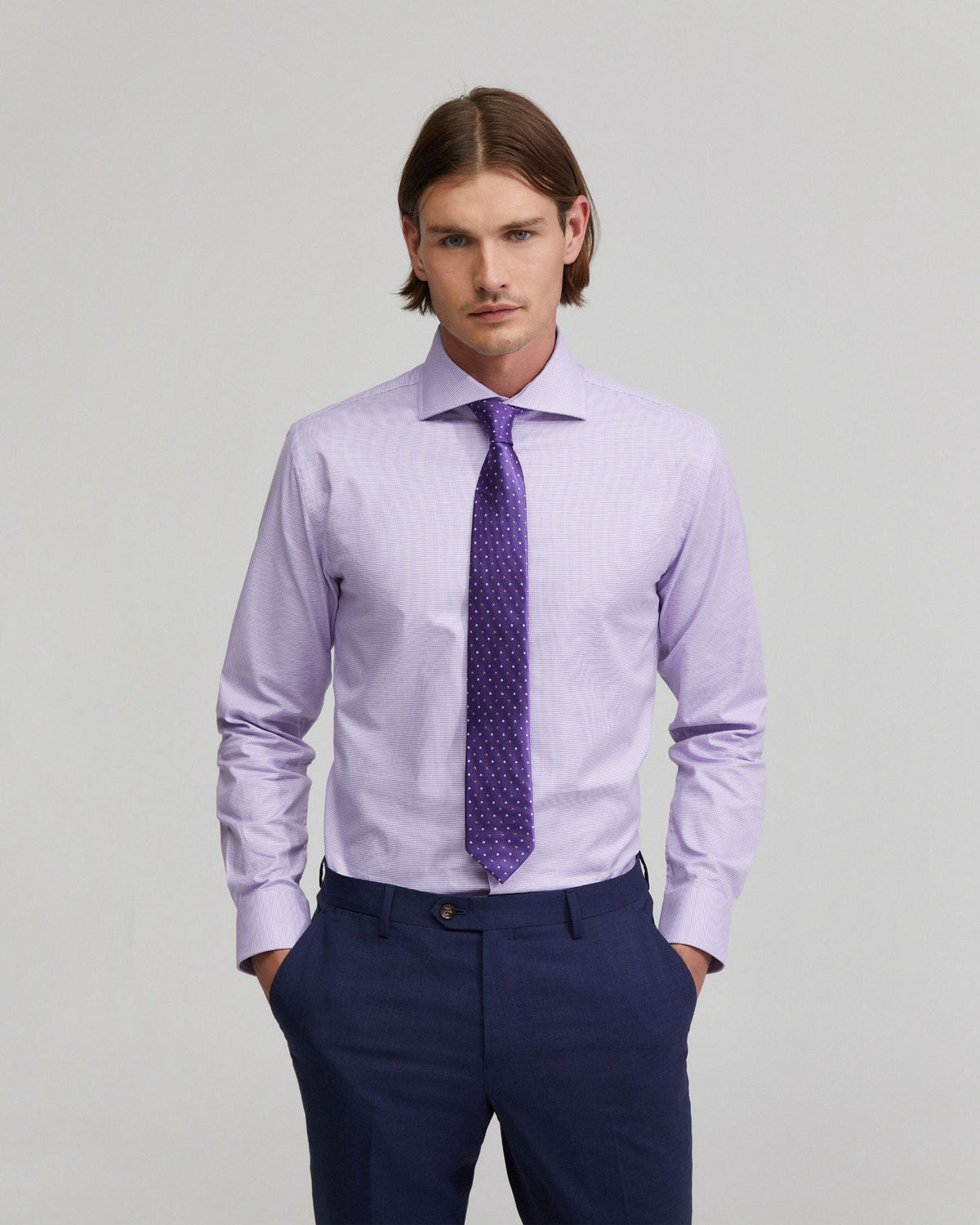 Trafalgar Cotton Stretch Dob Shirt