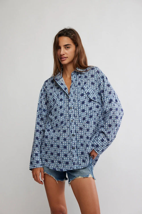 hidden flower camo top