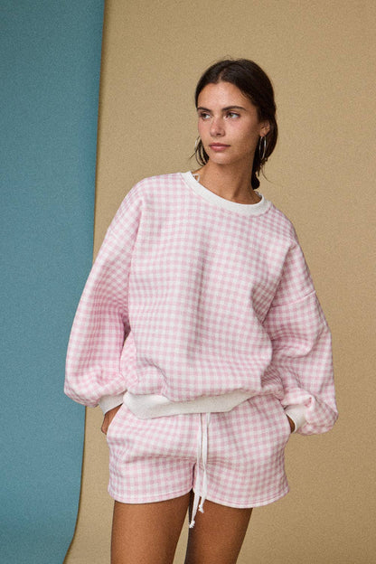 gingham crew set