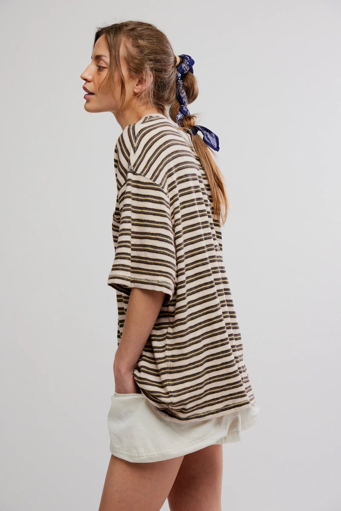 all love stripe pocket tee