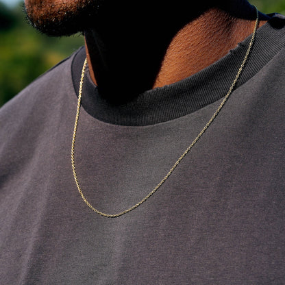 Cable Chain in Yellow Gold - 1.5mm