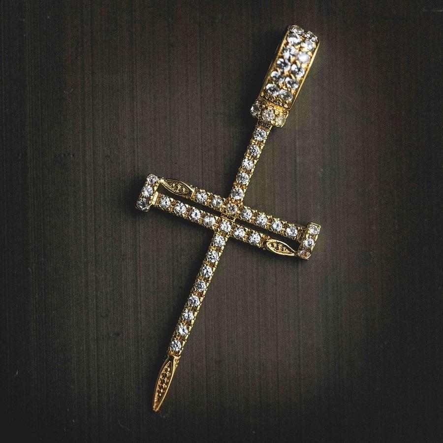 18k Vermeil Nail Cross