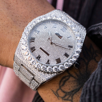 42MM Fully Iced Moissanite Alpha Era® 316