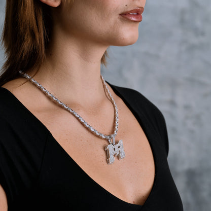 "1of1" Pendant in White Gold