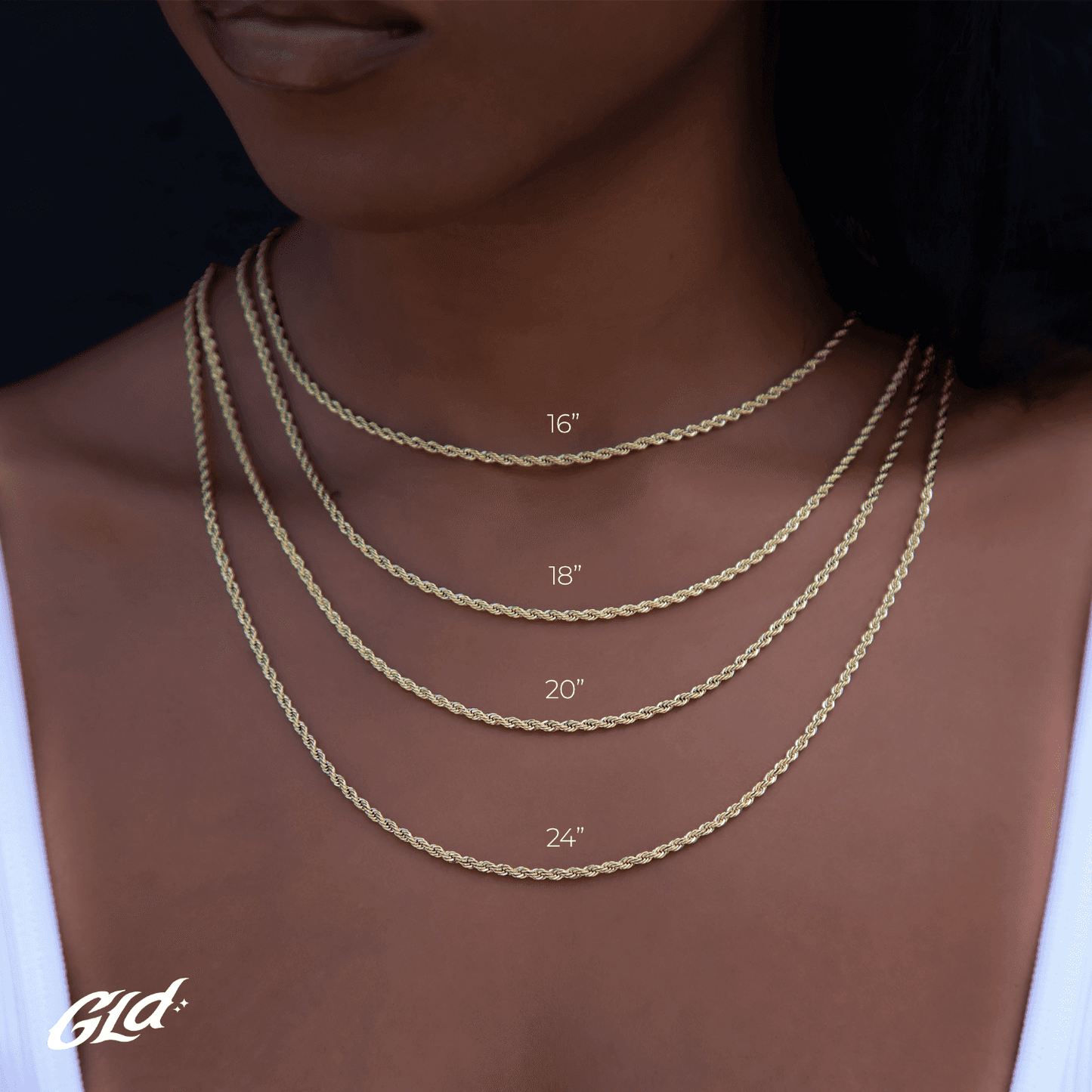 10k Solid Gold Micro Herringbone Chain (2.5mm)
