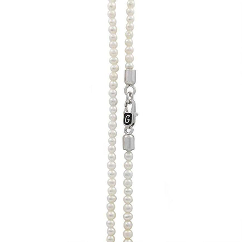 20" 3mm White Pearl Necklace
