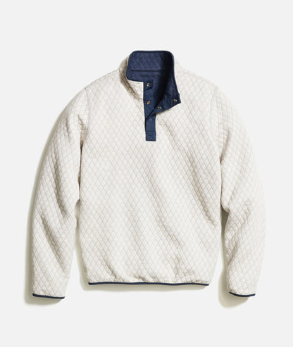 Women's Reversible Corbet Pullover in Navy/Oat