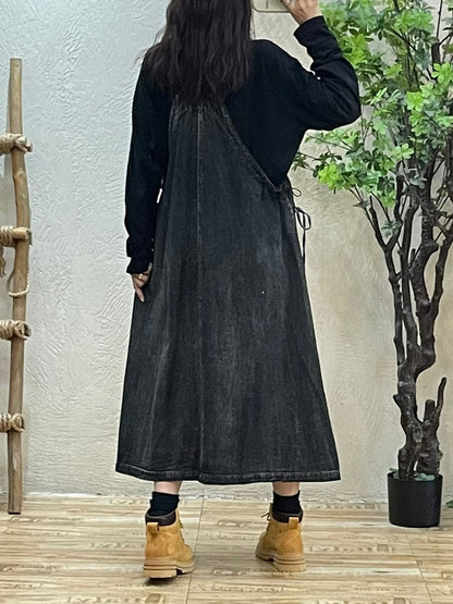 女款冬季藝術純色蝙蝠袖連帽連身裙