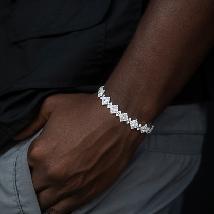 Cloister Link Chain + Bracelet Bundle in White Gold