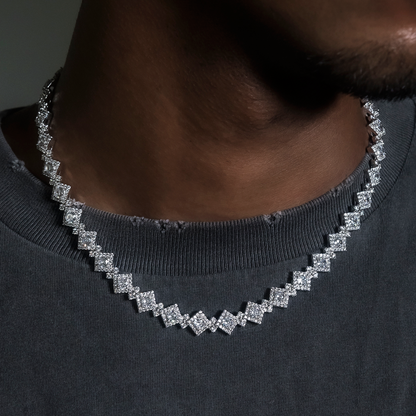 Cloister Link Chain + Bracelet Bundle in White Gold