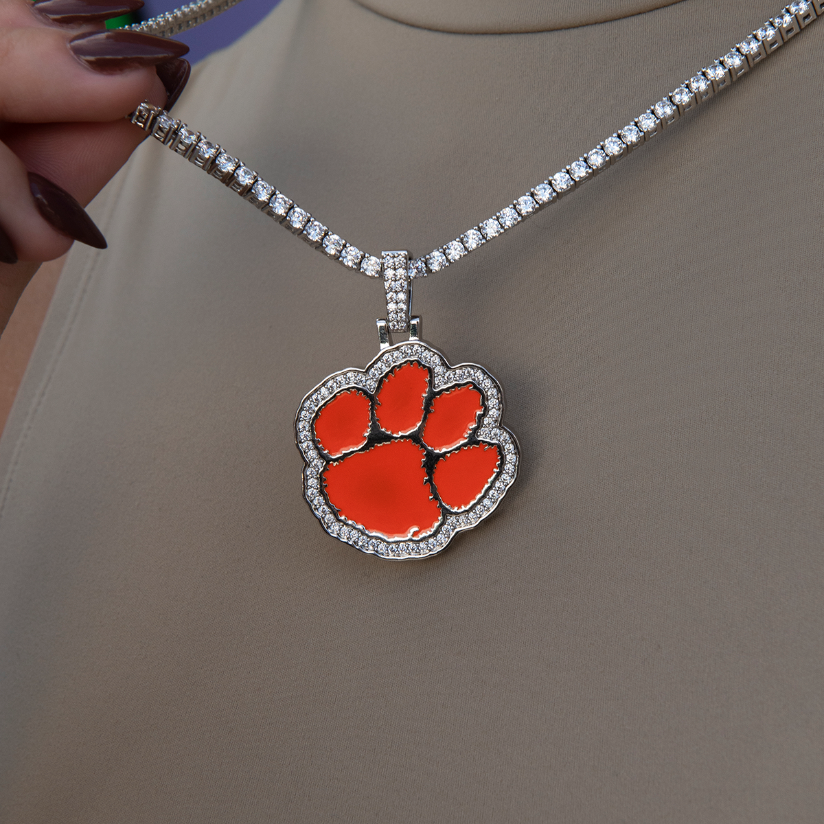 Clemson Tigers Official NCAA Logo Pendant