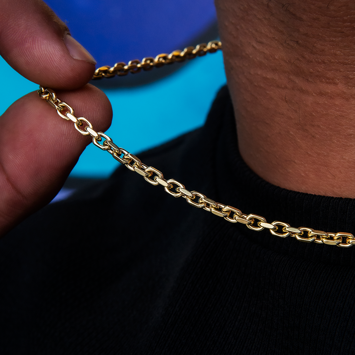 Box Chain + Caterpillar Keychain