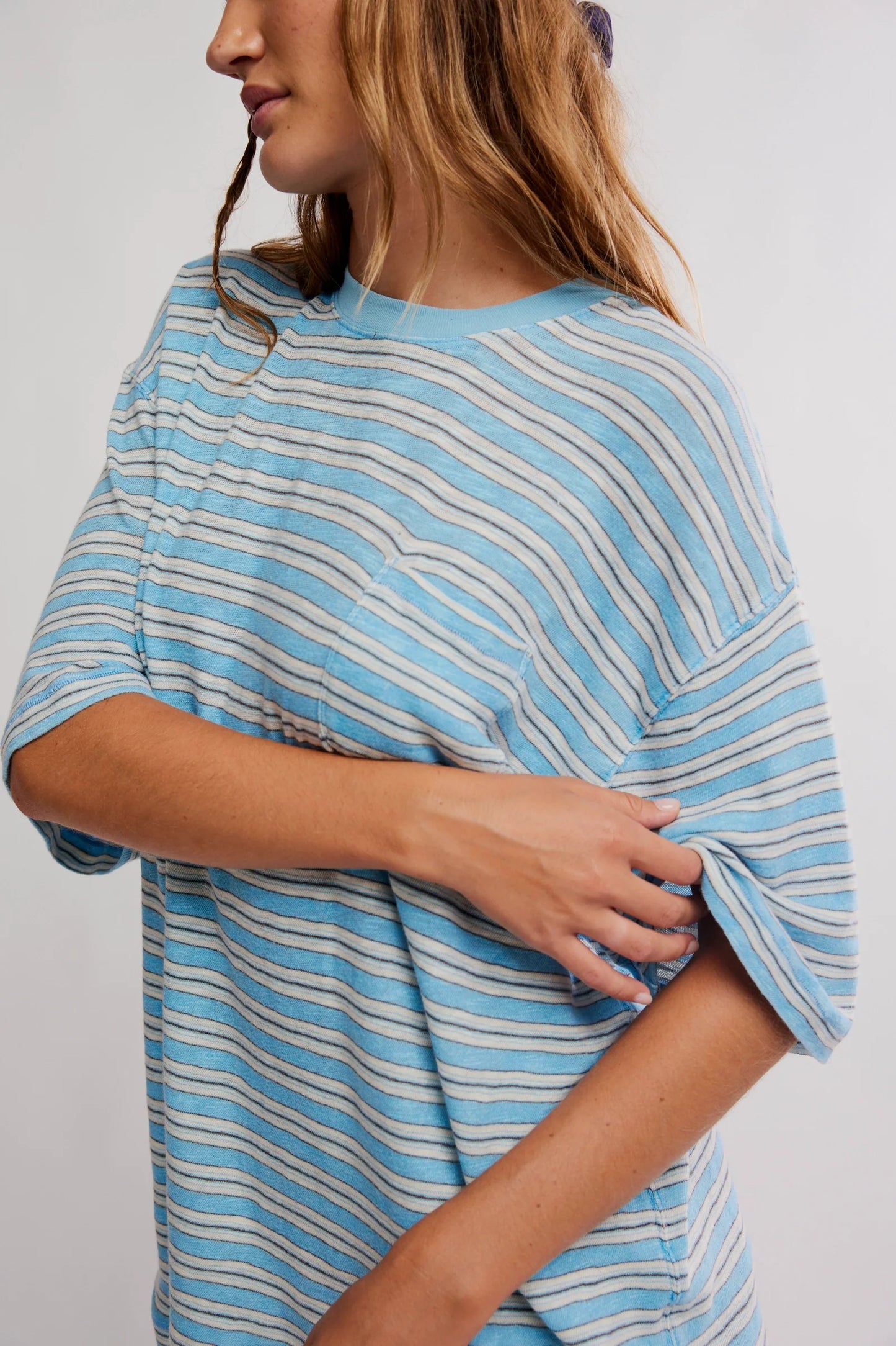 all love stripe pocket tee