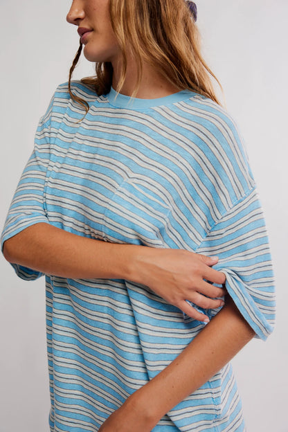all love stripe pocket tee