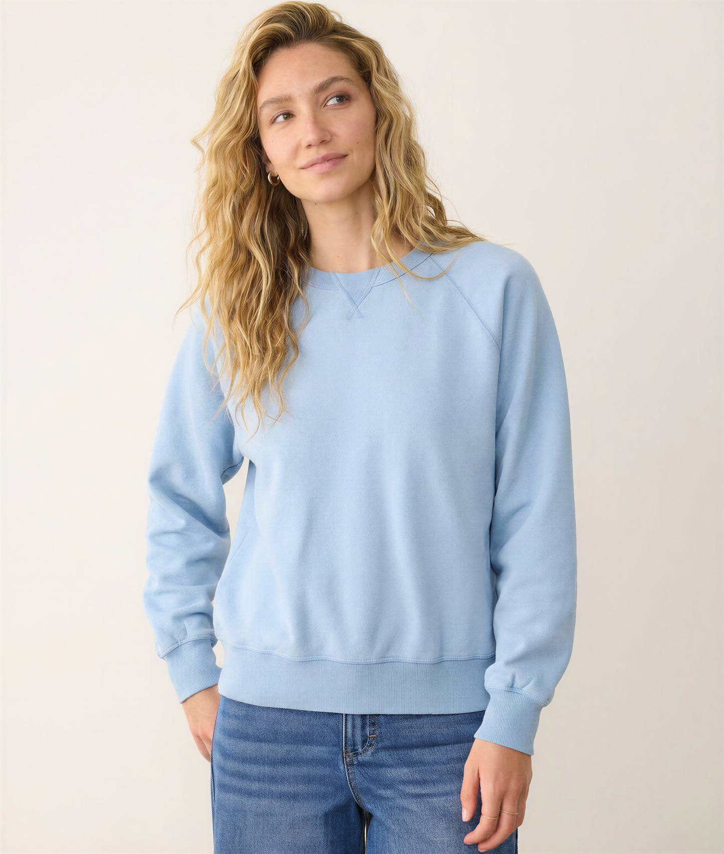 Women's Cloud 9 Fleece Sweatshirt in Coastal Blue