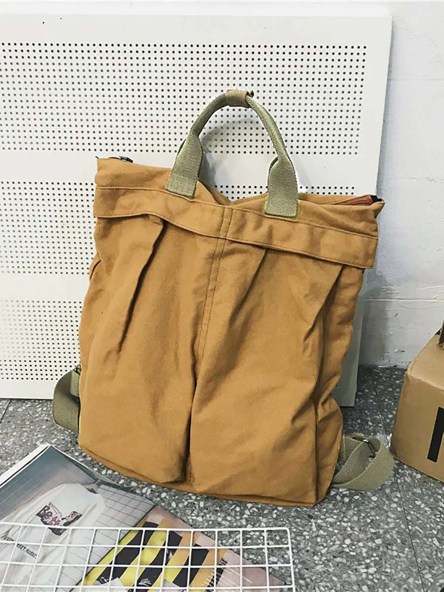 男女通用純色書包背包