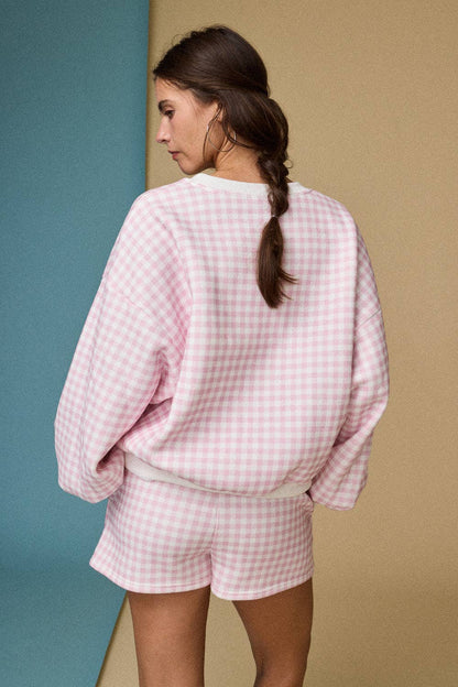 gingham crew set