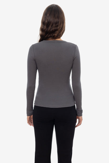 43082 - Baby Rib L/S Scoopneck Tee