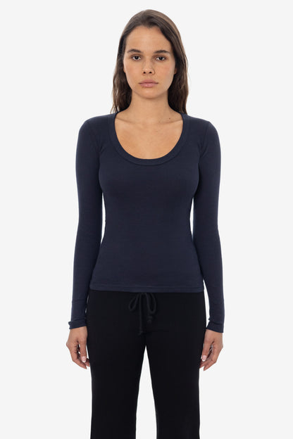 43082 - Baby Rib L/S Scoopneck Tee