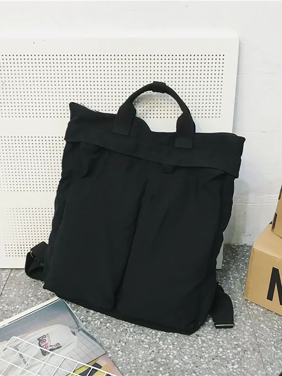 男女通用純色書包背包