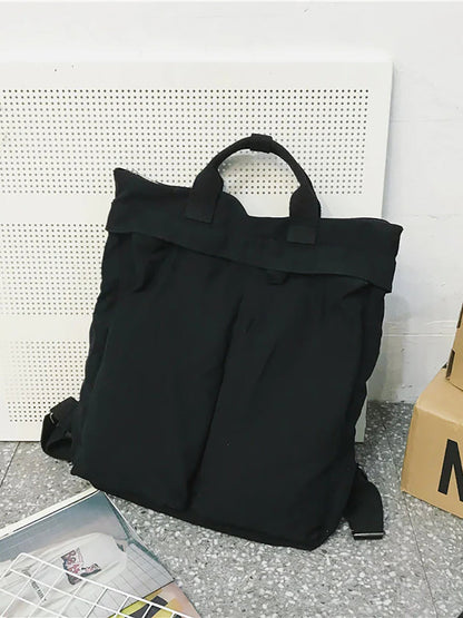 男女通用純色書包背包