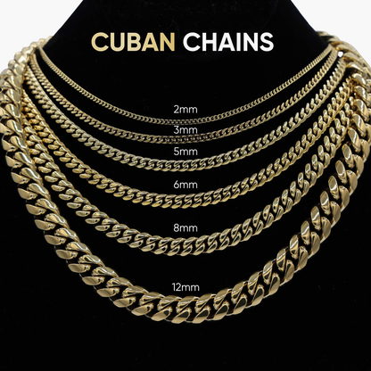 19mm Diamond Clustered Cuban Necklace - White Gold