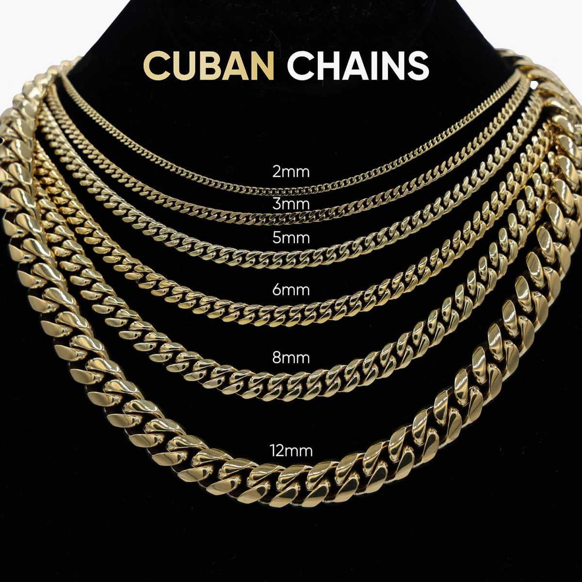8.5mm Diamond Prong Cuban Necklace - White Gold