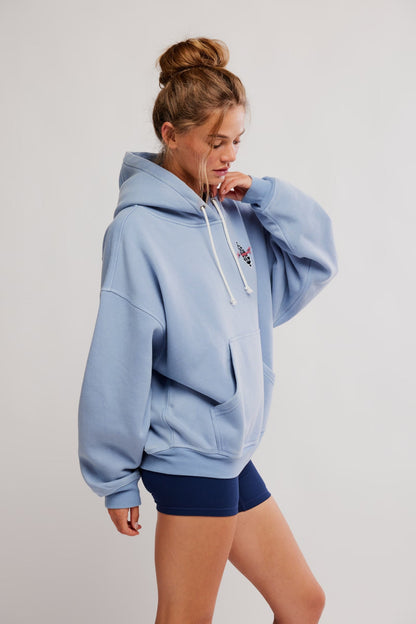 final call front logo hoodie