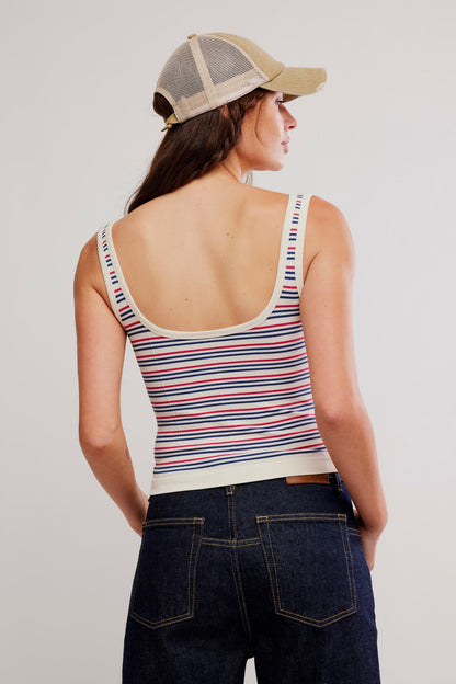 striped simply soft cami