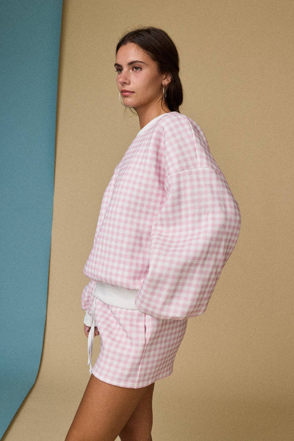 gingham crew set