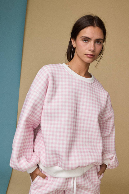 gingham crew set