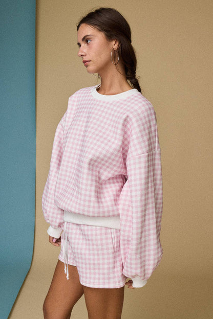gingham crew set