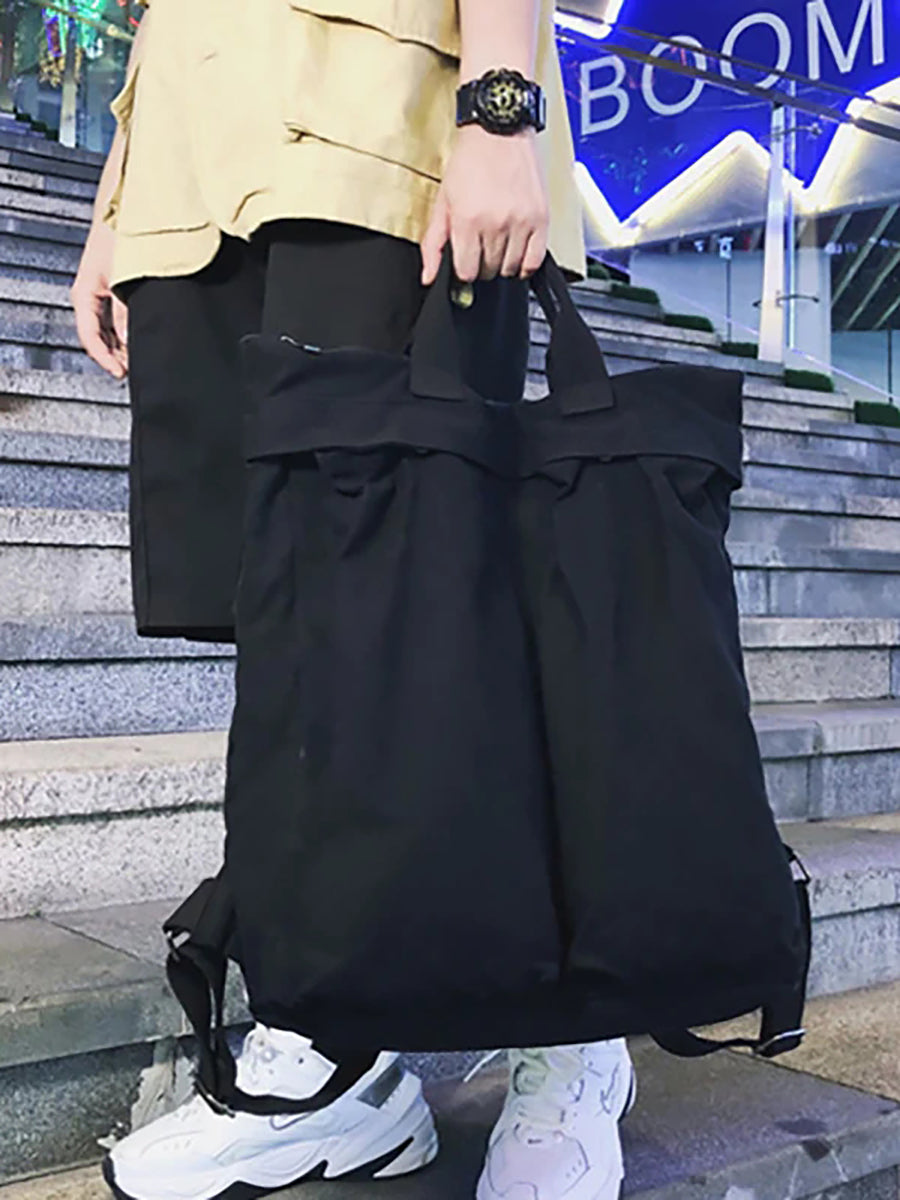 男女通用純色書包背包