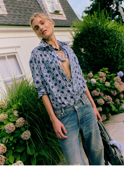 hidden flower camo top