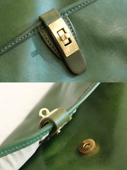 復古軟皮斜背包