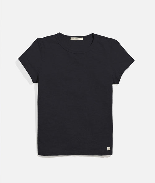 Women's Re-Spun Signature Crew in Faded Black