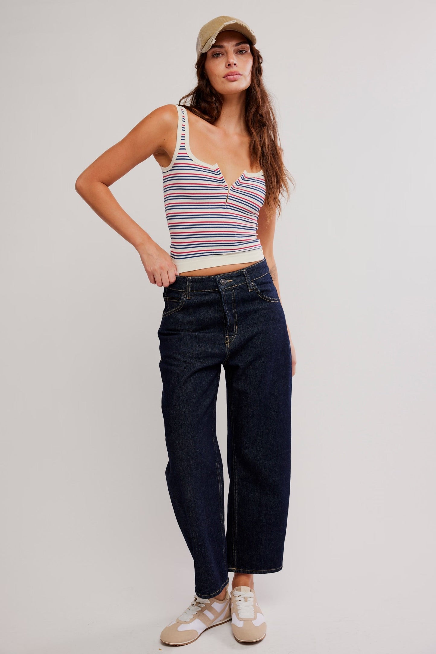 striped simply soft cami