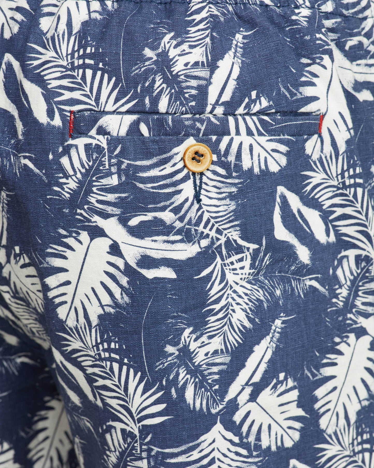 Toby Palm Tree Linen Cotton Shorts