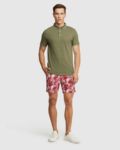 Toby Palm Tree Linen Cotton Shorts