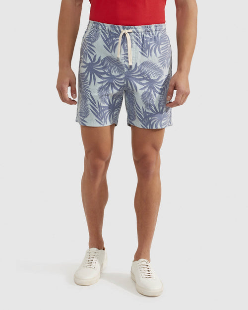 Toby Linen Cotton Printed Shorts